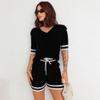 Conjunto Feminino Tricot Premium Verão | Shorts + Blusa Gola Polo