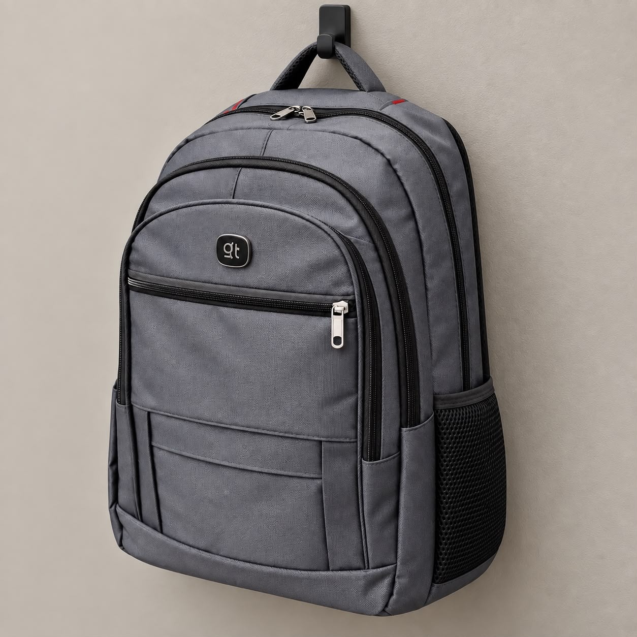 Mochila Fashion Básica 40l Para Notebook Cinza Liso
