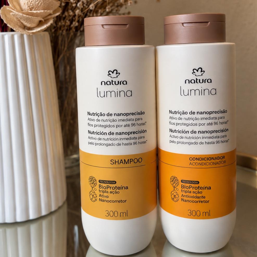 Kit Lumina Nutrição De Nanoprecisão: Shampoo 300ml + Condicionador 300ml