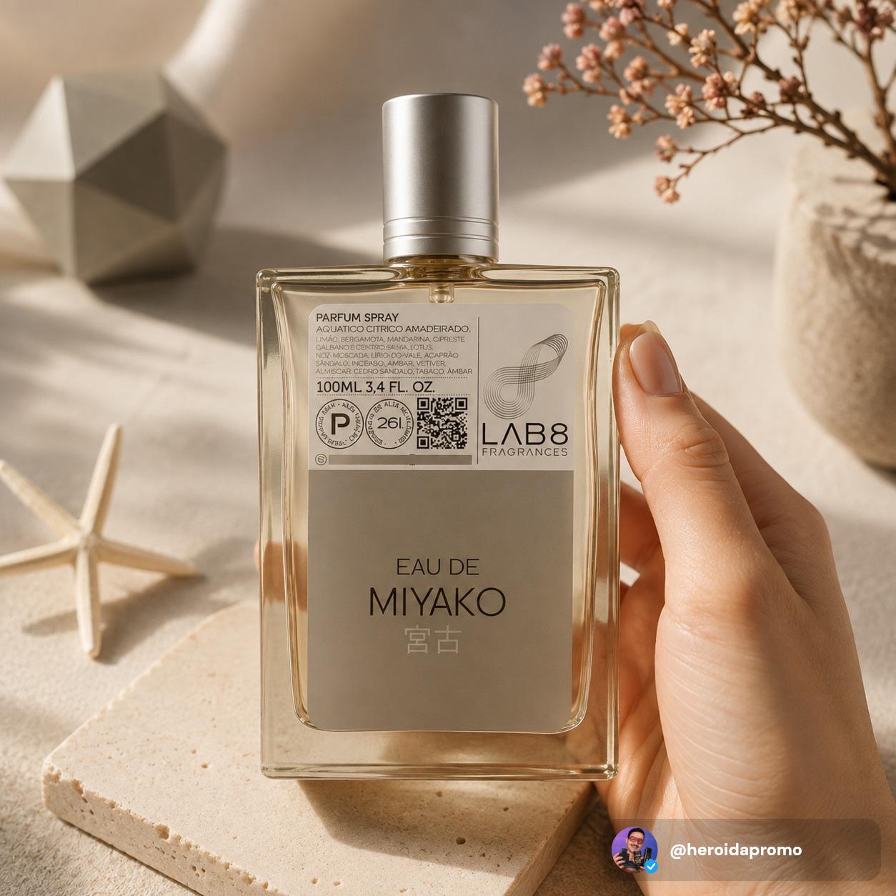 Perfume Lab 8 - Eau De Miyako 100ml - Original Masculino Parfum Spray.