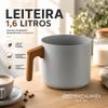 Caneca Leiteira Fervedor Indução Antiaderente 14 cm 1,6 Litros Fracalanza