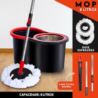 Mop Giratório 8L: limpeza fácil e rápida! ✨