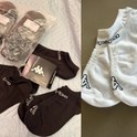 Kit 9 Pares Meias Kappa Sapatilha Soquete Invisível Original Branco 34-38