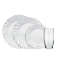 Kit Duralex Nadir Pétala 16 peças: elegância e praticidade para sua mesa! ️✨