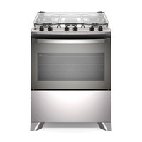 Seu novo Fogão Electrolux Cinza 5 bocas com VaporBake®!