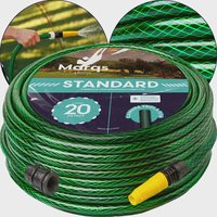 Mangueira Jardim 20m Metros Com Esguicho Trançada Reforçada Flexível 7/16 Anti Dobra Irrigação Quintal Poço Lavagem Durável Marqs Home
