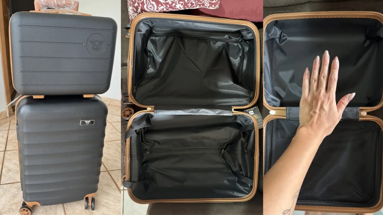 Conjunto Mala De Viagem P 10kg 360 Com Frasqueira De Bordo