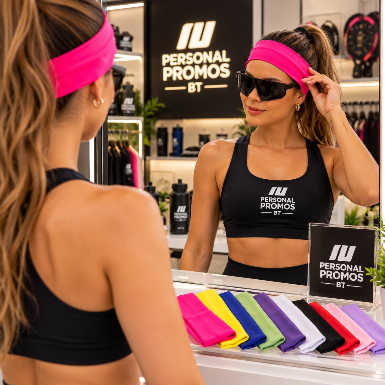 Kit 8 Faixas De Cabelo Coloridas Feminina Esportiva E Casual Sortida P/unico