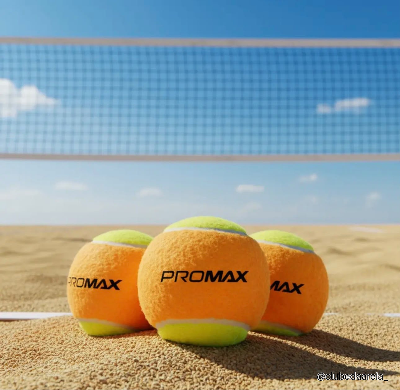Bola Beach Tennis 3 Un Ama Pro Max Cor Amarelo