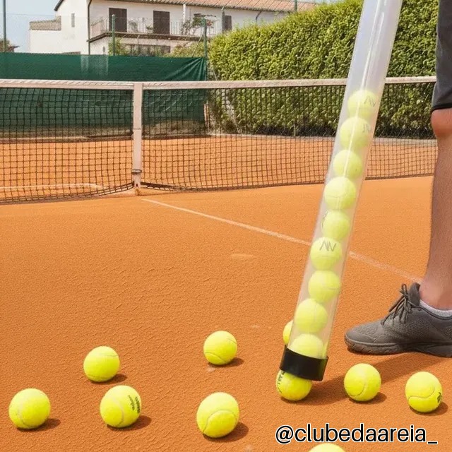 Coletor De Bolas Tênis, Beach Tennis, Pádel E Pickleball Branco