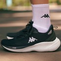 Tênis Kappa Pulse Academia Corrida Caminhada Original Unisex Preto/branco 40 Br