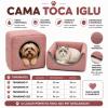 casinha cama toca lglu 3 em 1 para cães e gato tamanhos P,M,G, fundo impermeável almofada removível Premium