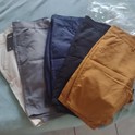Kit Com 5 Bermudas Masculina Sarja Brim Coloridas Baratas
