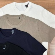 Kit 3 Camisetas Masculina Canelada Americana Gola Careca