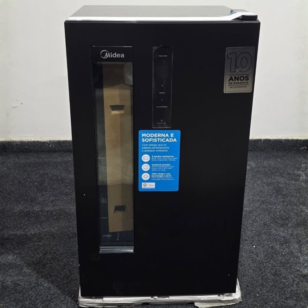 Cervejeira Frost Free 82l Smart 3 Em 1 Inverter Bivolt Midea Preto 110v/220v