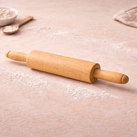 Massa perfeita! Rolo de madeira para pizza, pão e pastel.