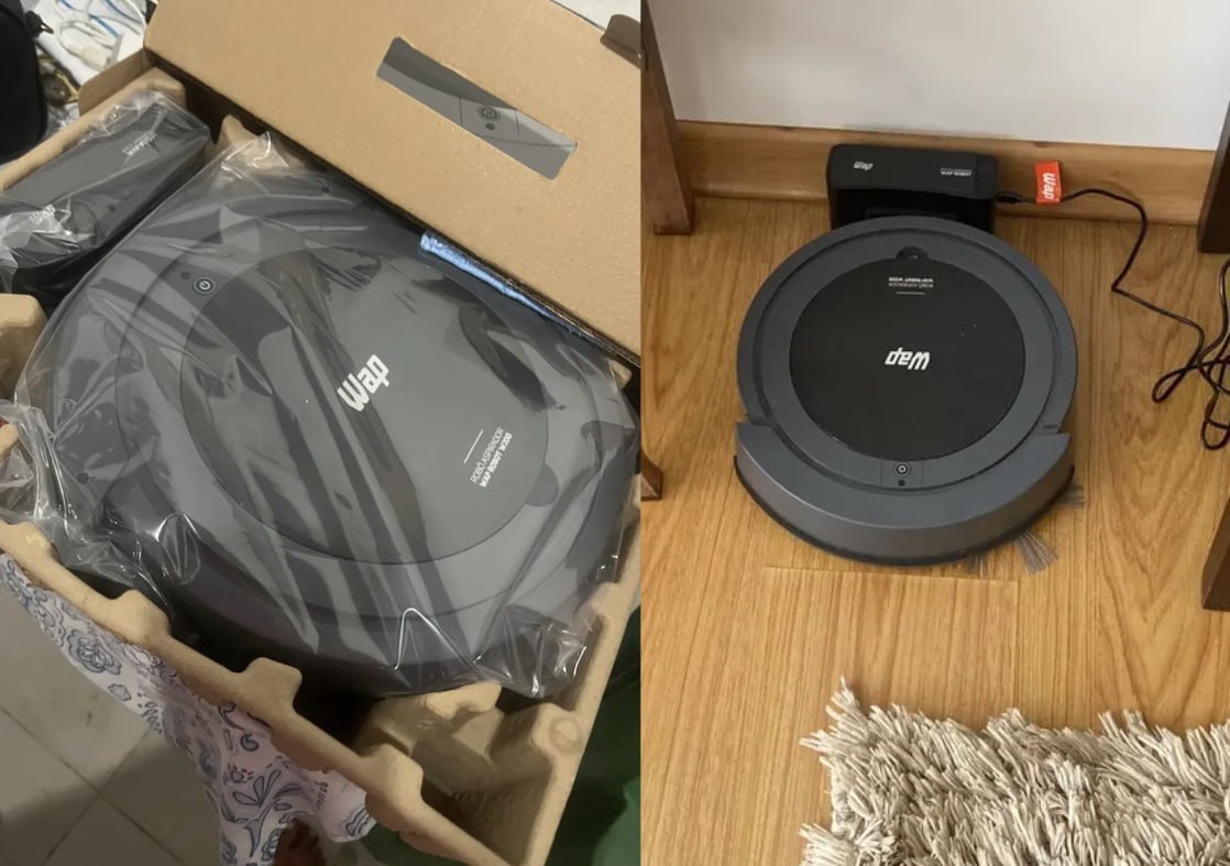 WAP Robô W200 Aspirador Robô 3 em 1 Varre Aspira Passa Pano Bivolt