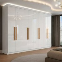 Guarda Roupa Paris 8 portas, 4 gavetas: Organize seu quarto! ✨