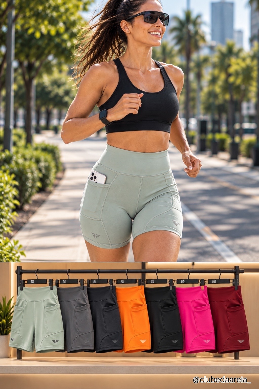 Short C/ Bolso Compressão Corrida Suplex Run Dry