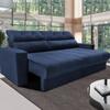Sofá 3 Lugares Clean com Assento Retrátil e Encosto Reclinável em Tecido Velusoft 190cm de Largura Cama Inbox