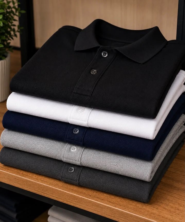Kit 5 Camisas Gola Polo Masculina Blusa Slim Atacado Piquet