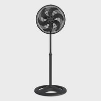 Ventilador de Coluna 40cm Ventisol Turbo 6 Pás Oscilante e Altura ajustável Cor Preto