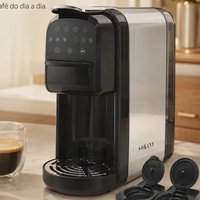 Cafeteira Elétrica 3 Em 1 Nespresso Dolce Gusto Café Em Pó Água Quente 1400W 700ml Painel Touch 3 Temperaturas Autolimpeza