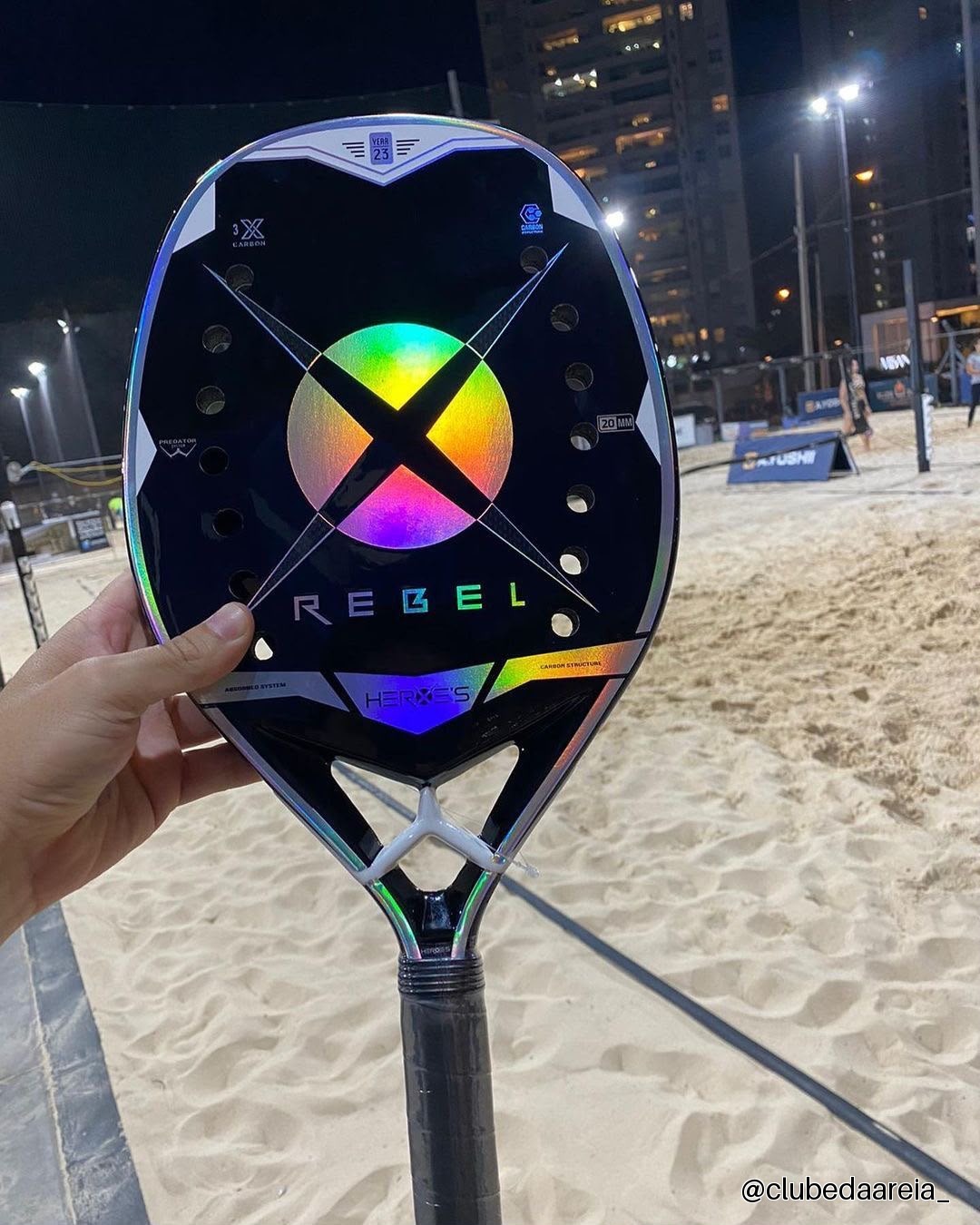 Heroes rebel raquete beach tennis 2023 cor preto