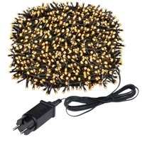 Luzes Natal 500 Leds 50m Strobo Prova D'água Amarelo/Branco Quente! ✨
