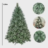 Árvore De Natal Pinheiro Neve 1,50m 260 Galhos Pom Pom Verde Com Pontas Nevada Grande Pinheiro Toque De Neve Cheia Luxo LuvinCo