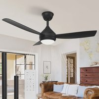 Ventilador de Teto FANSVENTO Moderno de 42" Com Luz LED, Silencioso e Controle Remoto