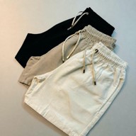 Kit 3 Shorts Linho Bermuda Masculina Estilo Urbano Cadarço