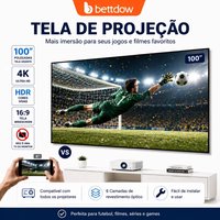 ️ TELÃO DOS BONS ESSE! 100 POLEGADAS NESSE PRECINHO