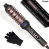Escova Térmica 3 em 1 Alisadora e Modelador de Cachos 38mm com Íons 110°C–200°C