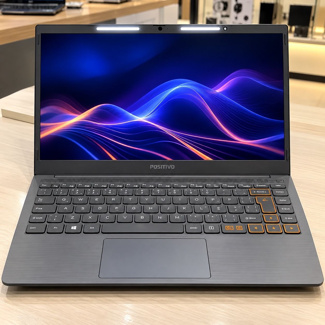Notebook Positivo Vision C14 Intel® Celeron® Linux 4GB 128GB eMMC 14” HD Lumina BAR – Cinza
