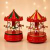 Carrossel Musical Natalino Enfeite de Natal a cordaTransforme sua Decoração Caixinha Música