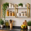 Prateleira de Parede Industrial MDF Premium Nicho Suspenso Organizador Decorativo Sala Quarto Cozin