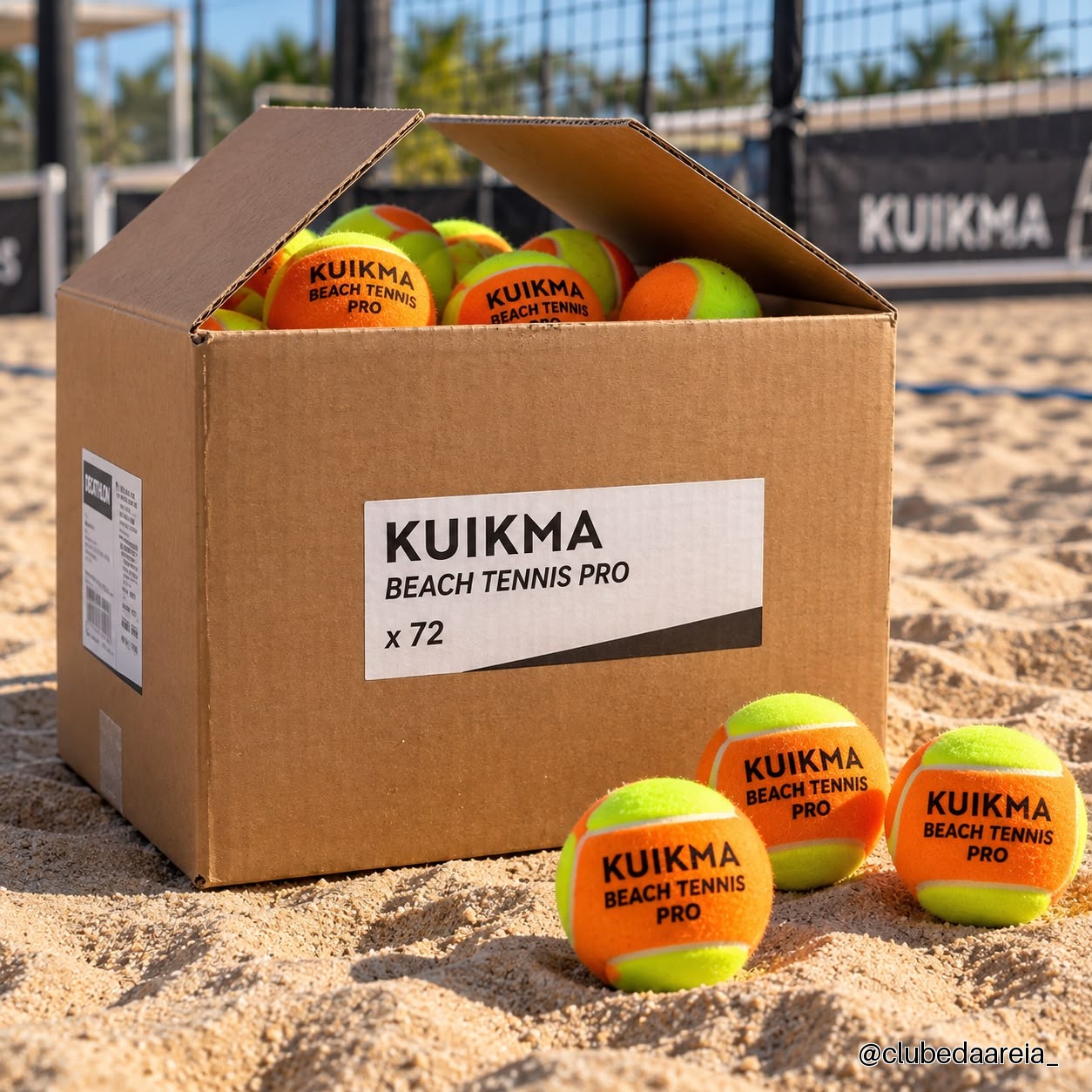 Caixa Bola Beach Tennis (72un) Decathlon Kuikma Ex-sandever