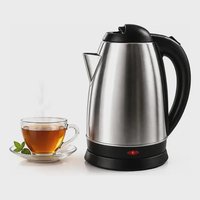 Chaleira Elétrica Inox 1,8l Ferve Água Rápido Café 220v Inox