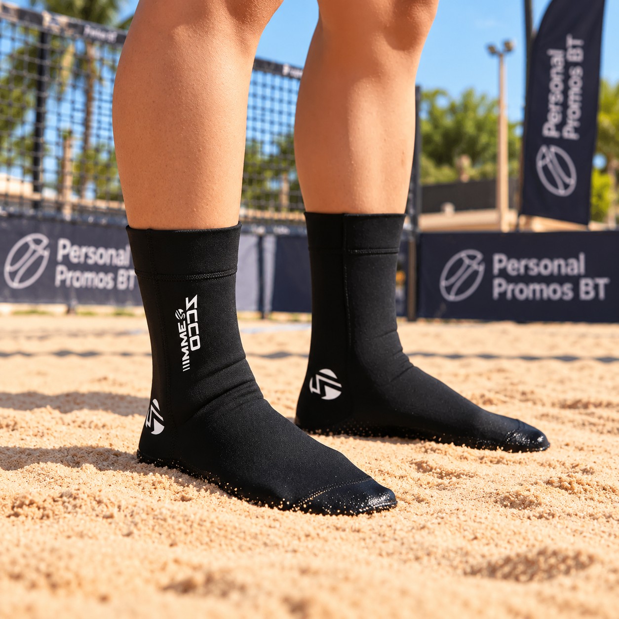Zcco Meias De Neoprene 3mm Térmico Beach Tennis Areia Praia