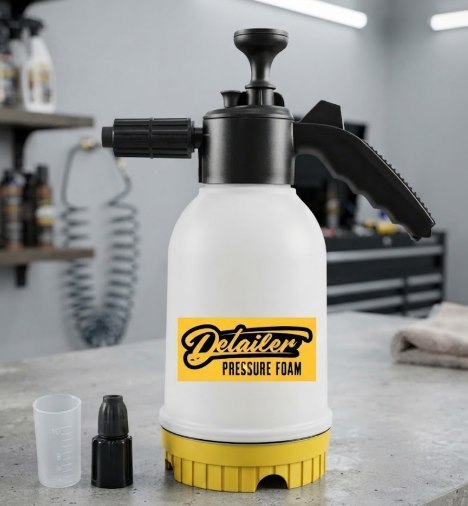 Pulverizador Manual 2L Snow Foam Detailer com 3 Bicos para Limpeza