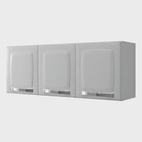Armário Aéreo de Cozinha Branco Itatiaia 3 Portas Rose