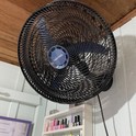 Ventilador De Parede Ventisol New Azul 3 Velocidades Estrutura Preto Diâmetro 50 Cm Material Das Pás Plástico