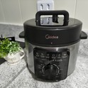Panela Elétrica Mecânica Pressão 4l Preta E Inox Midea