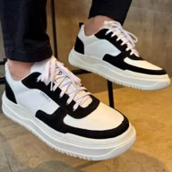 Tênis Sapatênis Masculino Casual Sola Alta Sneaker Básico Preto 39 Br