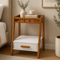 Mesa de Cabeceira para Quarto com Gaveta