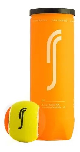 Bola De Beach Tennis Orange Robin Söderling Tubo C/ 03 Bolas Laranja