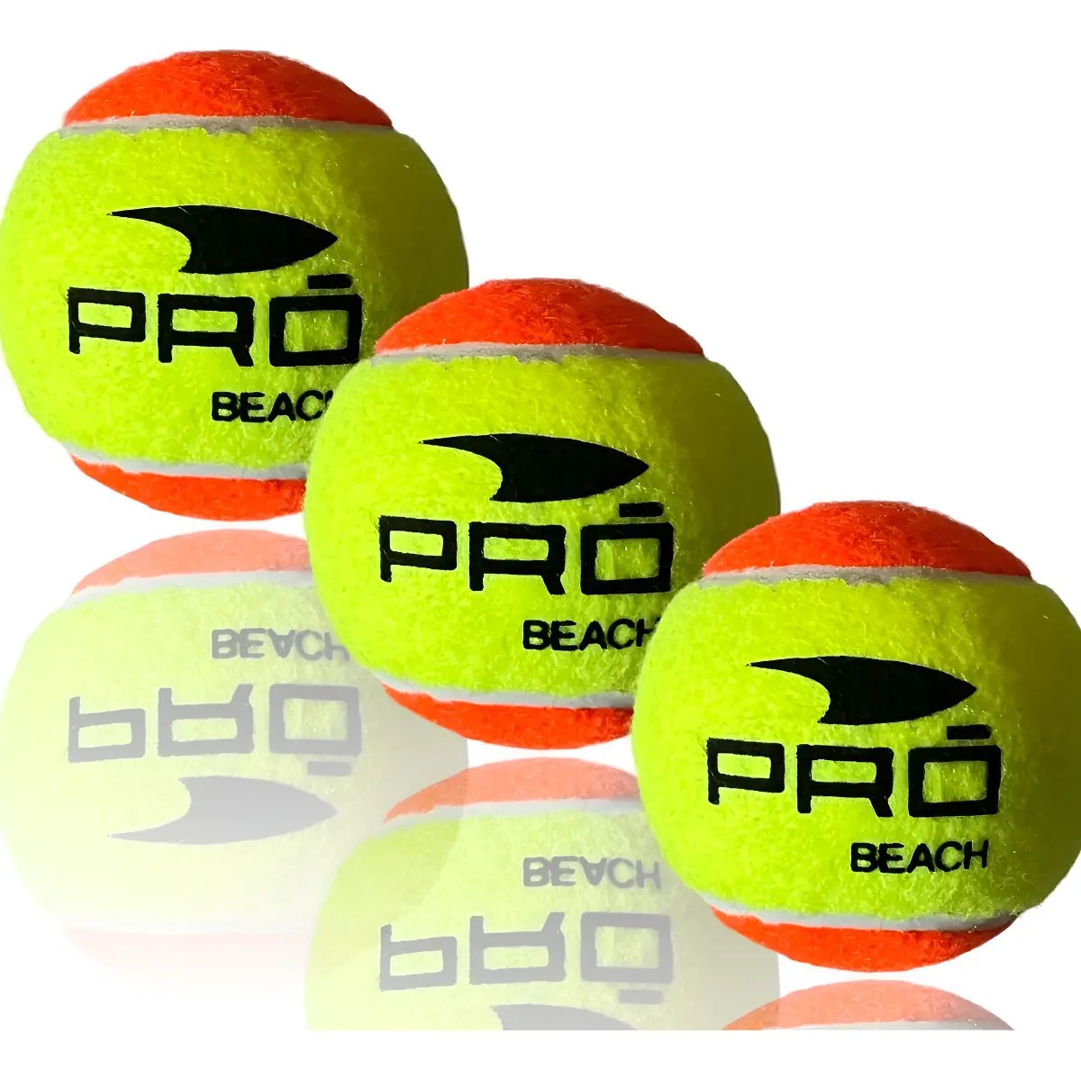 Kit 3 Bolinhas Beach Tennis Pró Praia Areia Quadra Treino Amarelo E Laranja