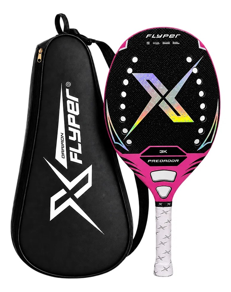 Raquete Beach Tennis Flyper Predador 3k 2026 315g