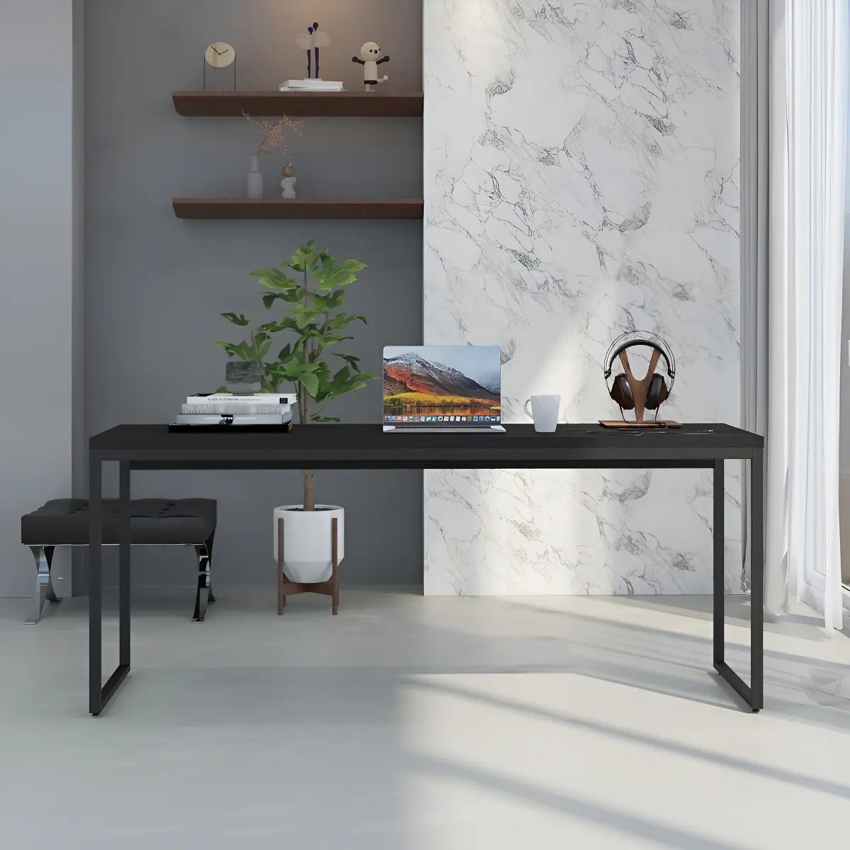 Mesa Para Escritório Diretor 180x60cm (4 Cores)